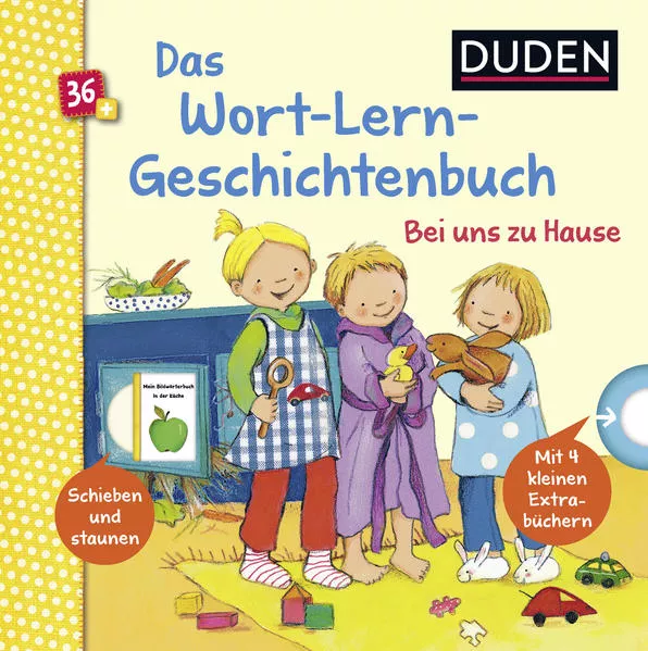 Cover: Duden 36+: Mein Wort-Lern-Geschichtenbuch: Bei uns zu Hause