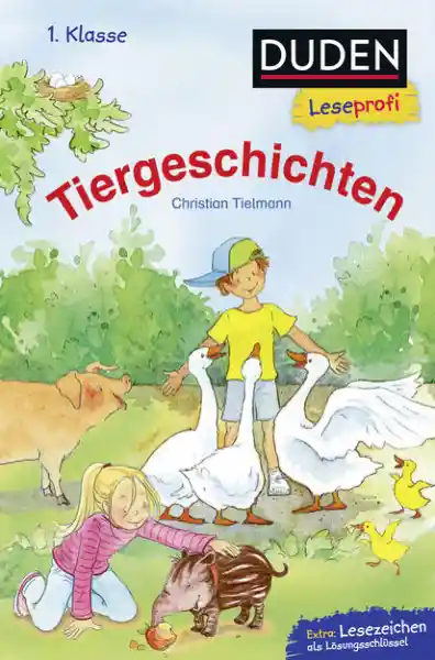 Cover: Duden Leseprofi – Tiergeschichten, 1. Klasse