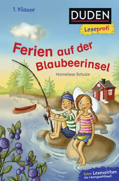 Cover: Duden Leseprofi – Ferien auf der Blaubeerinsel, 1. Klasse