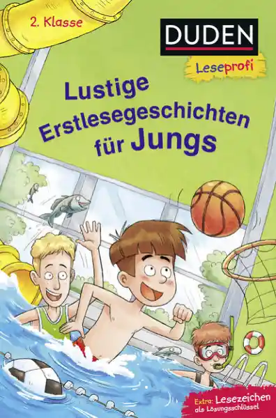 Cover: Duden Leseprofi – Lustige Erstlesegeschichten für Jungs, 2. Klasse (DB)