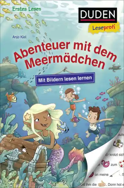Cover: Duden Leseprofi – Mit Bildern lesen lernen: Abenteuer mit dem Meermädchen