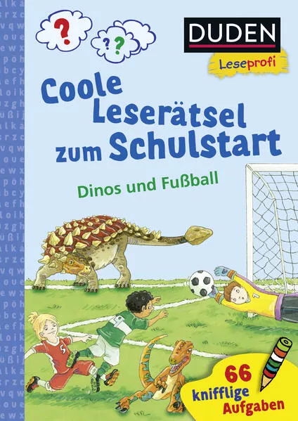 Cover: Duden Leseprofi – Coole Leserätsel zum Schulstart – Dinos und Fußball, 1. Klasse
