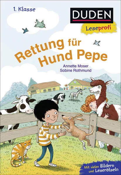 Cover: Duden Leseprofi – Rettung für Hund Pepe, 1. Klasse
