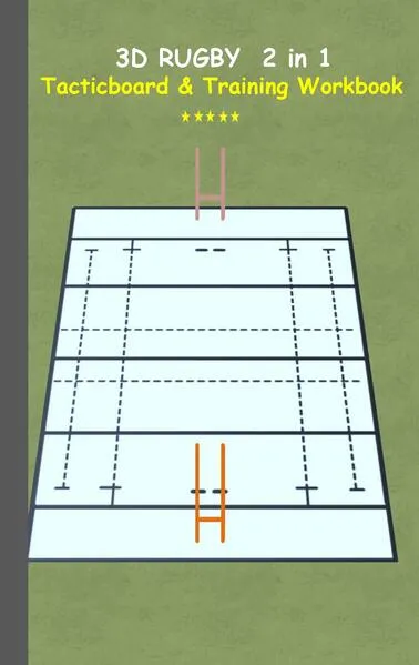 3D Rugby 2 in 1 Tacticboard and Training Book