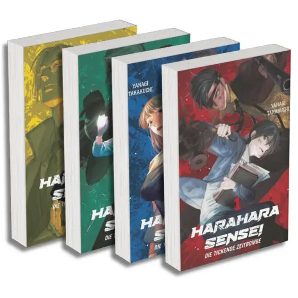 Cover: Harahara Sensei – Die tickende Zeitbombe: Manga Pack (Band 1-4)