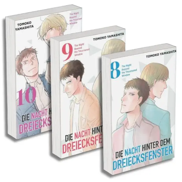 Cover: Die Nacht hinter dem Dreiecksfenster – The Night Beyond the Tricornered Window: Manga Pack 3 (Band 8-10)