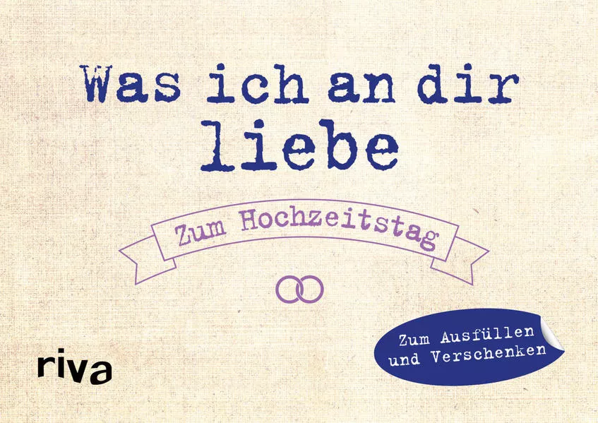 Cover: Was ich an dir liebe – Zum Hochzeitstag