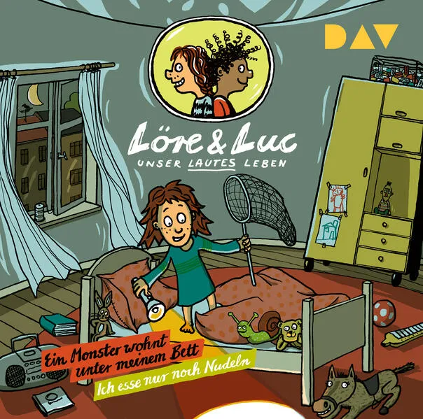 Cover: Löre & Luc – Unser lautes Leben (7). Folge 13: Ein Monster wohnt unter meinem Bett / Folge 14: Ich esse nur noch Nudeln