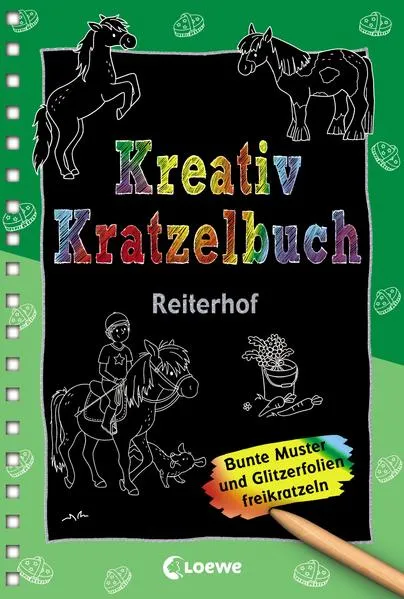Cover: Kreativ-Kratzelbuch: Reiterhof