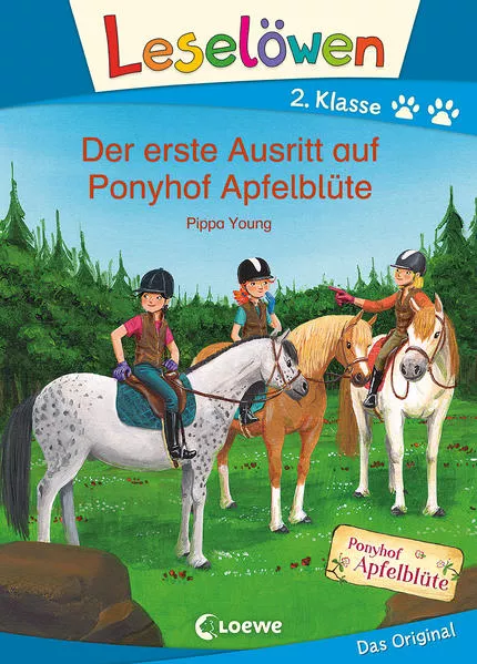Cover: Leselöwen 2. Klasse - Der erste Ausritt auf Ponyhof Apfelblüte