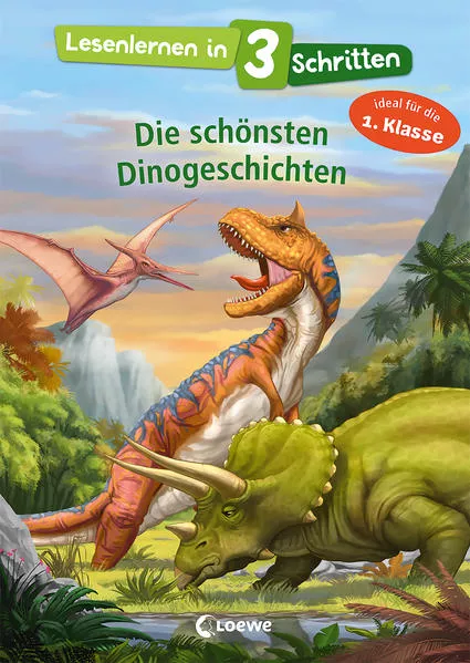 Cover: Lesenlernen in 3 Schritten - Die schönsten Dinogeschichten