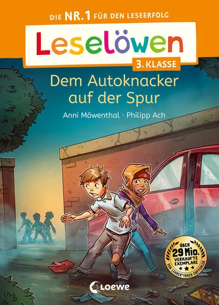 Cover: Leselöwen 3. Klasse - Dem Autoknacker auf der Spur