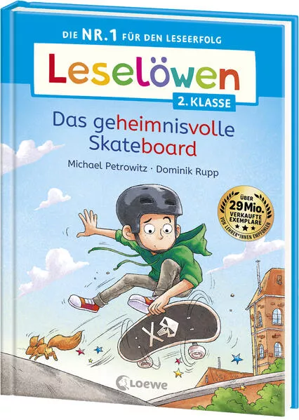 Cover: Leselöwen 2. Klasse - Das geheimnisvolle Skateboard