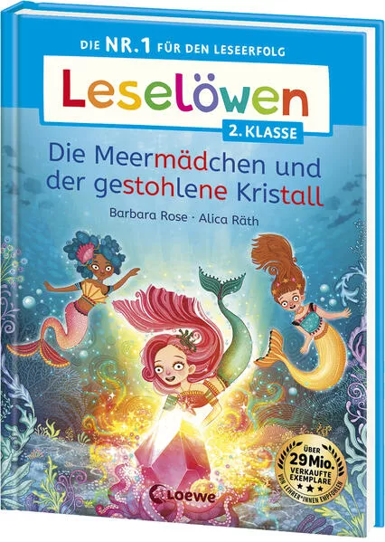 Cover: Leselöwen 2. Klasse - Die Meermädchen und der gestohlene Kristall