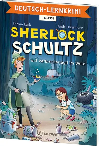 Cover: Deutsch-Lernkrimi - Sherlock Schultz auf Verbrecherjagd im Wald