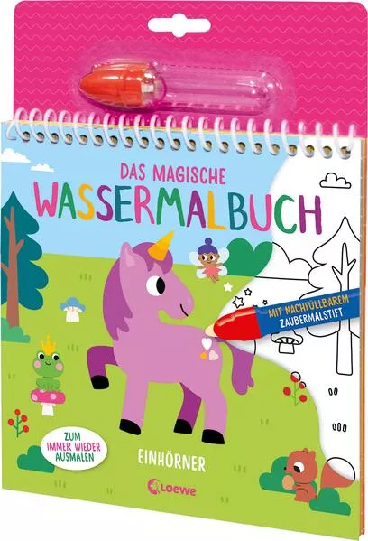 Cover: Das magische Wassermalbuch - Einhörner