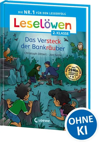 Cover: Leselöwen 2. Klasse - Das Versteck der Bankräuber