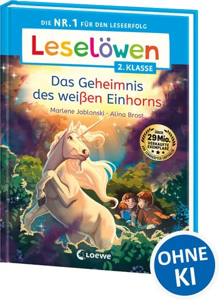 Cover: Leselöwen 2. Klasse - Das Geheimnis des weißen Einhorns