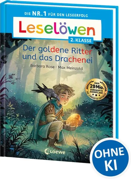 Cover: Leselöwen 2. Klasse - Der goldene Ritter und das Drachenei