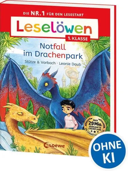 Cover: Leselöwen 1. Klasse - Notfall im Drachenpark