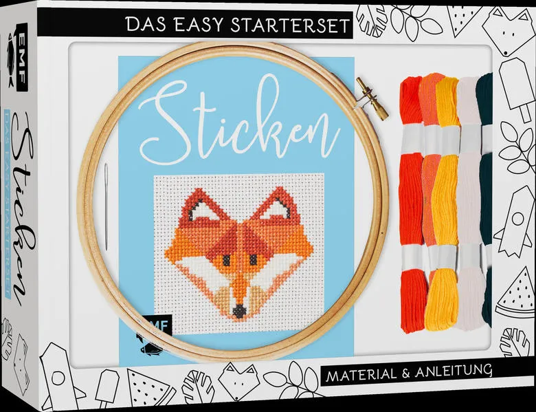 Cover: Sticken – das Easy Starterset für dekorative Kreuzstichmotive