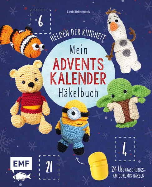 Cover: Mein Adventskalender-Häkelbuch: Helden der Kindheit