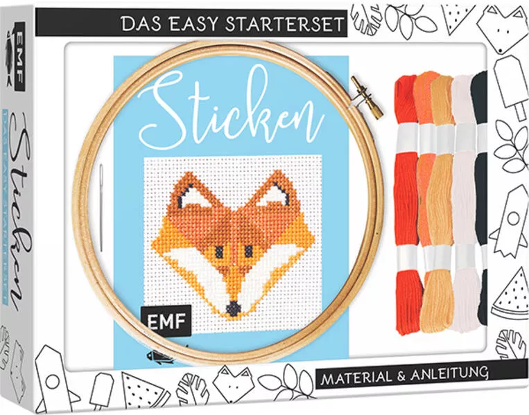 Cover: Sticken – das Easy Starterset für dekorative Kreuzstichmotive