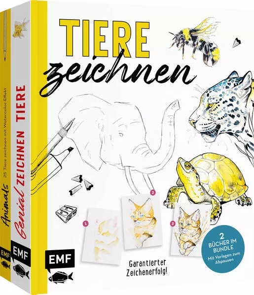Cover: Tiere zeichnen – Das XXL-Starter-Set: Zwei Bücher im Bundle