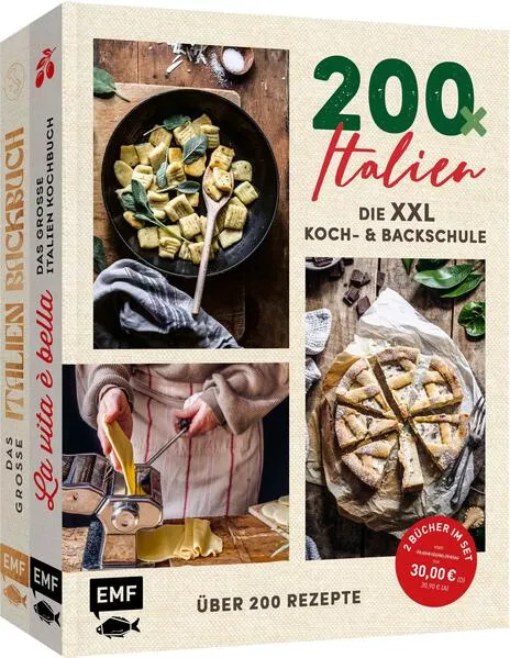 Cover: 200 x Italien – Die XXL Koch- und Backschule