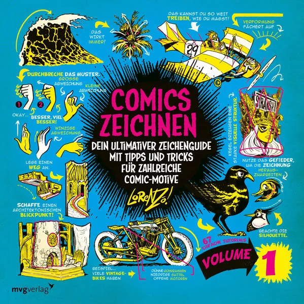Cover: Comics zeichnen – 67 einfache Tutorials (Volume 1)