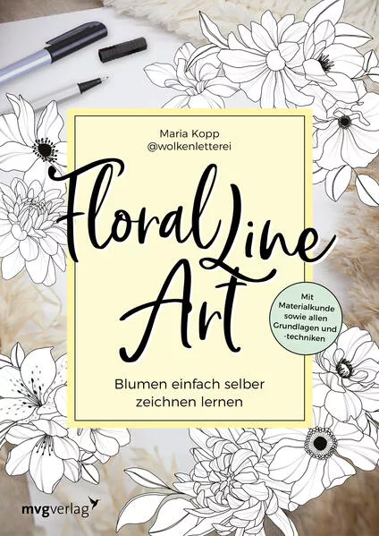 Cover: Floral Line Art