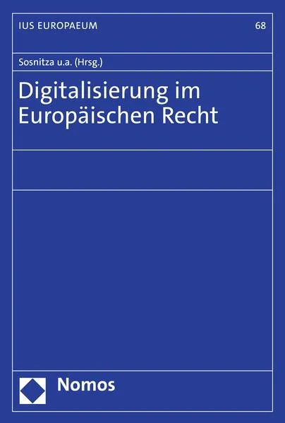 Cover: Digitalisierung im Europäischen Recht