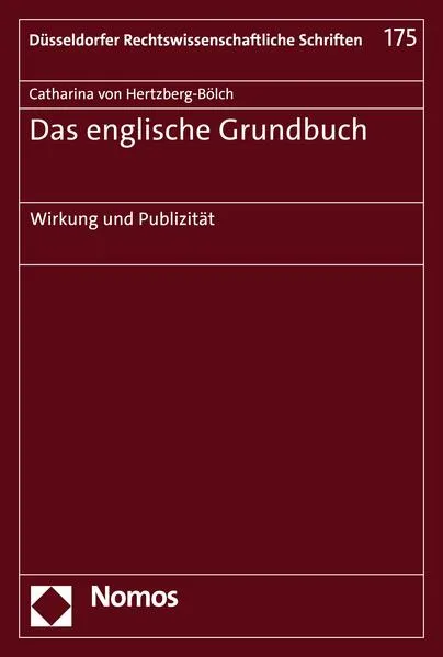 Cover: Das englische Grundbuch