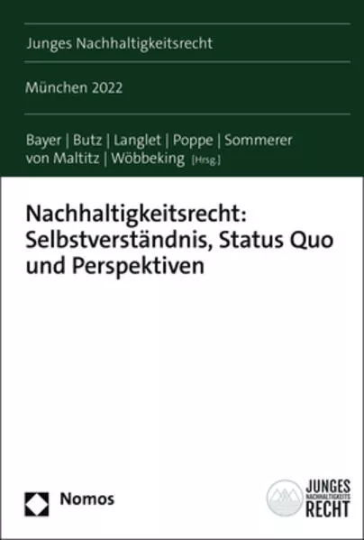 Cover: Nachhaltigkeitsrecht: Selbstverständnis, Status Quo und Perspektiven