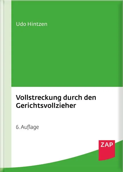 Cover: Vollstreckung durch den Gerichtsvollzieher