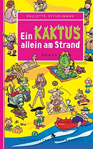 Ein Kaktus allein am Strand