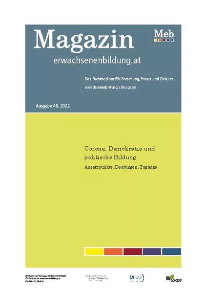 Cover: Corona, Demokratie und politische Bildung