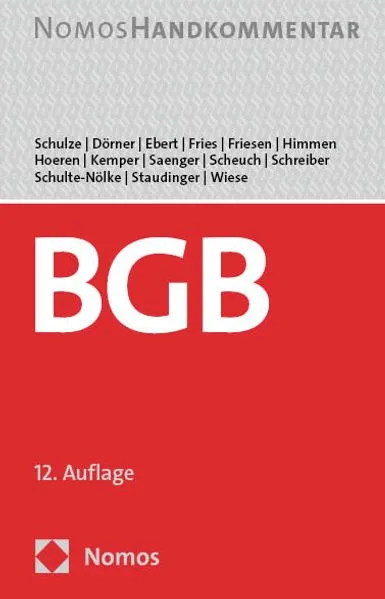 Cover: Bürgerliches Gesetzbuch