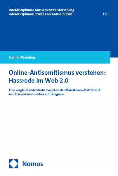 Cover: Online-Antisemitismus verstehen: Hassrede im Web 2.0