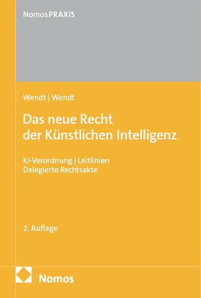 Cover: Das neue Recht der Künstlichen Intelligenz