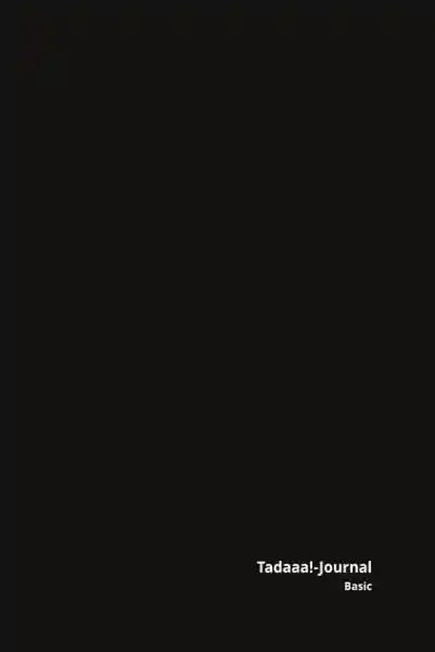 Cover: Tadaaa!-Journal Basic - Umschlag schwarz, Klammerheftung, 14,8 x 21 cm, 48 Seiten
