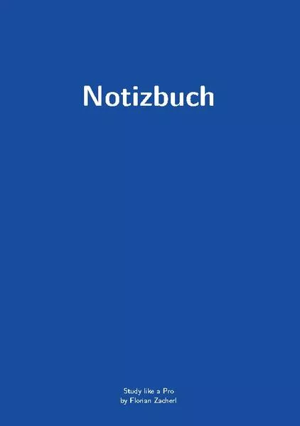 Cover: Pro-Notizbuch (blau)