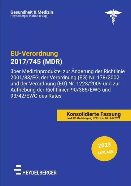 Cover: EU-VERORDNUNG 2017/745 (MDR)