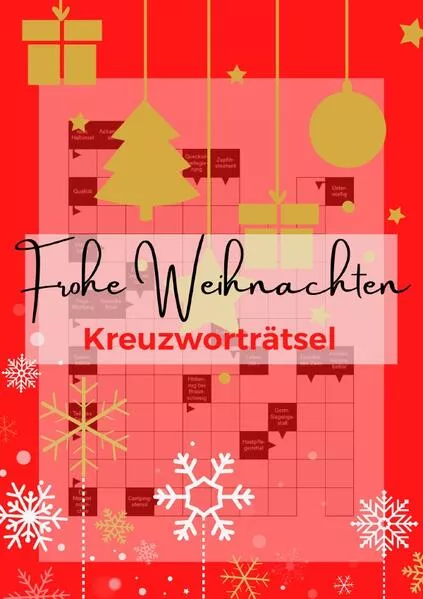 Cover: Frohe Weihnachten Kreuzworträtsel