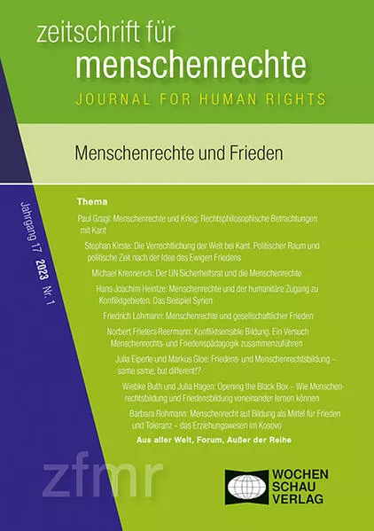 Cover: Menschenrechte und Frieden