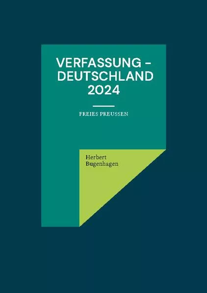 Cover: Verfassung - Deutschland 2024