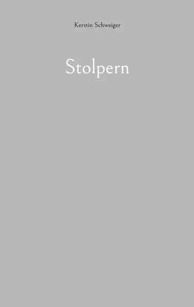 Cover: Stolpern