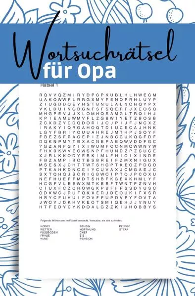 Cover: Wortsuchrätsel für Opa