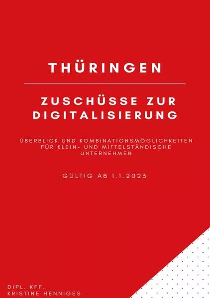 Cover: Thüringen - Zuschüsse zur Digitalisierung