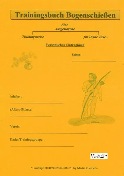 Cover: Trainingsbuch Bogenschießen